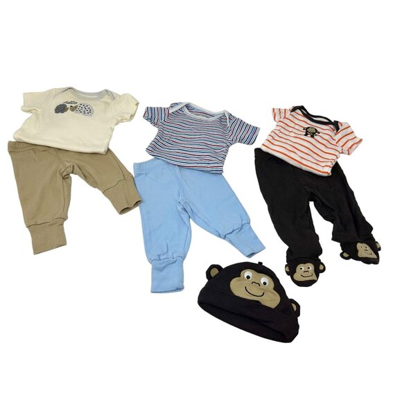 Baby Boy's - 3 Outfits - Pants & Body Suits - Size - Newborn - Picture 1 of 11
